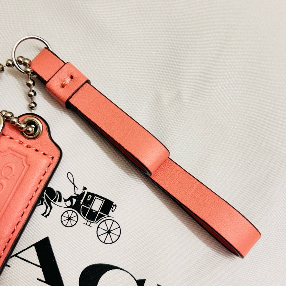 NWOT Coach Signature Tag Keychain/ Bag Charm/ Zipper Pull - Picture 7 of 9